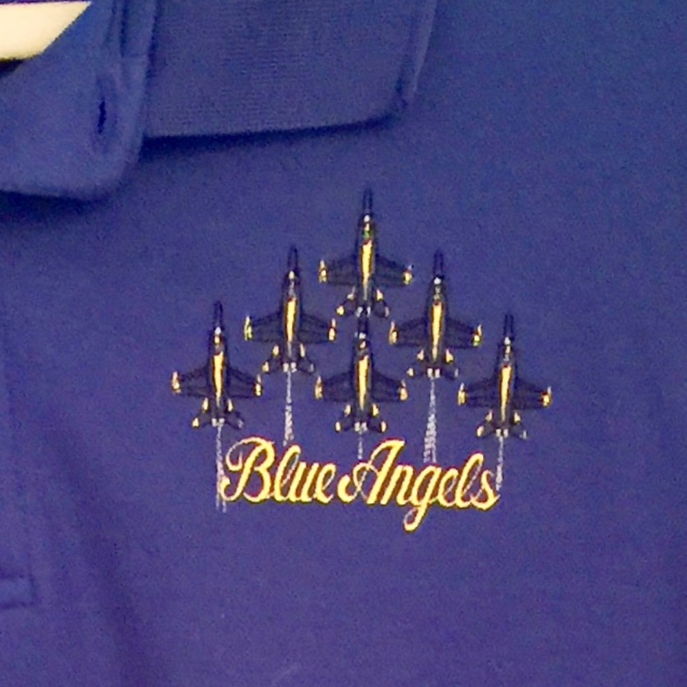 Blue Angels Mens Large Golf Shirt